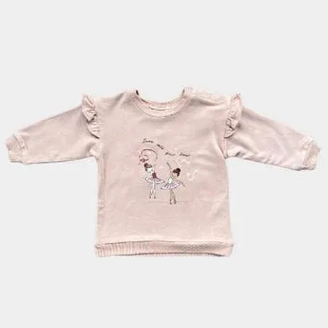 Holiday Ruffle Bamboo Terry Sweatshirt