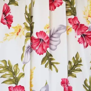 Honeymoon Cream Hawaiian Rayon Fabric by the Yard