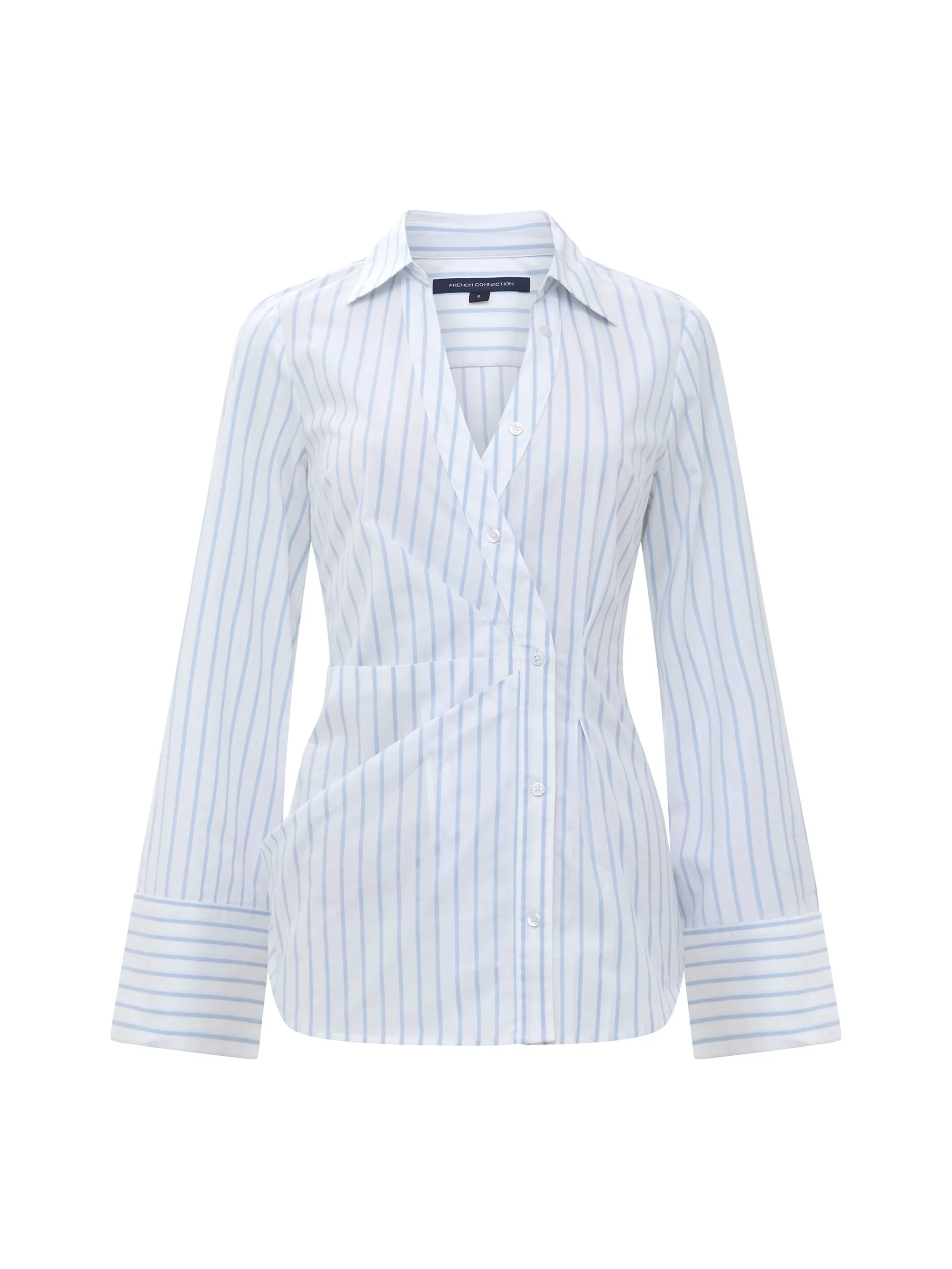 Isabelle Stripe Asymmetric Shirt