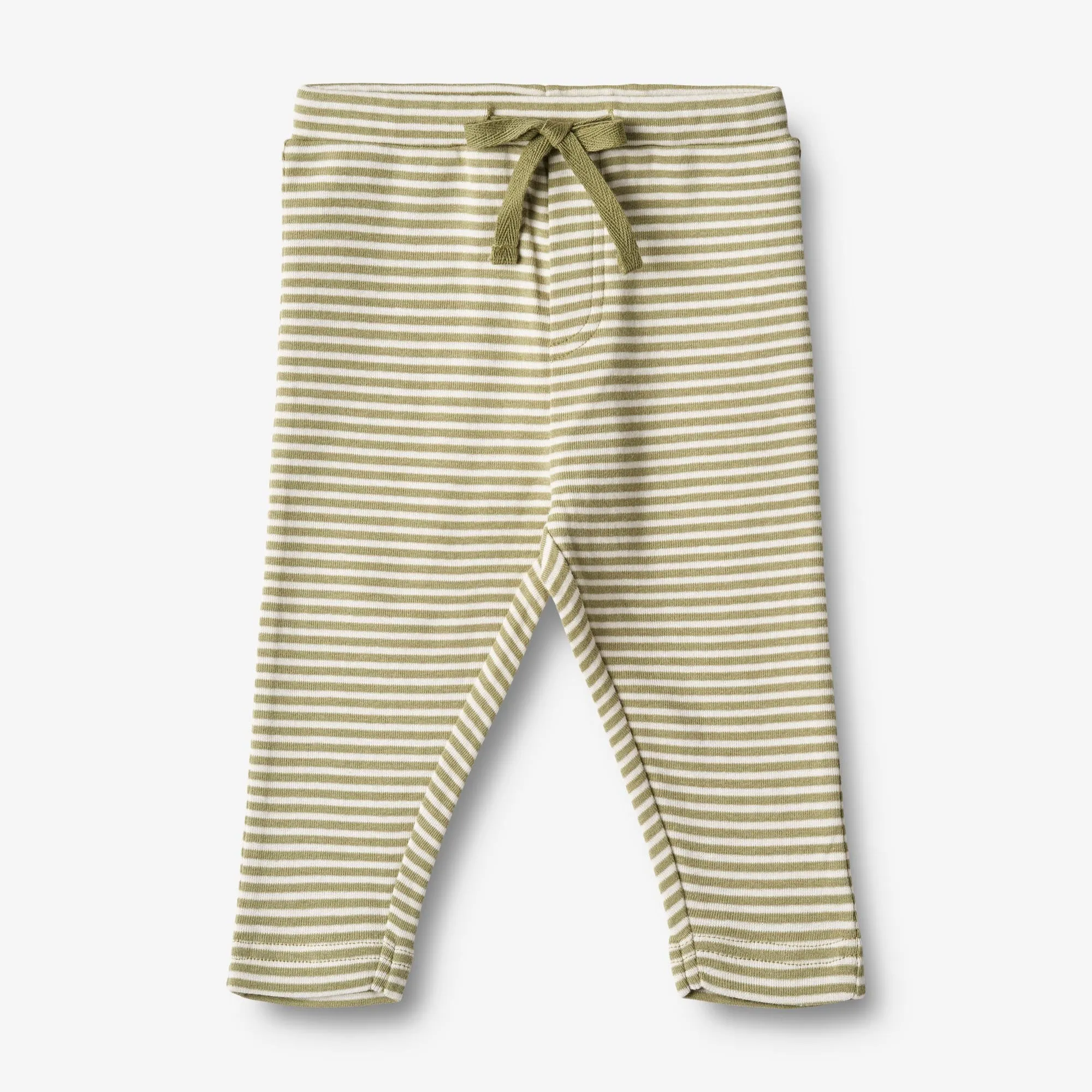 Jersey Pants Manfred - sage green stripe