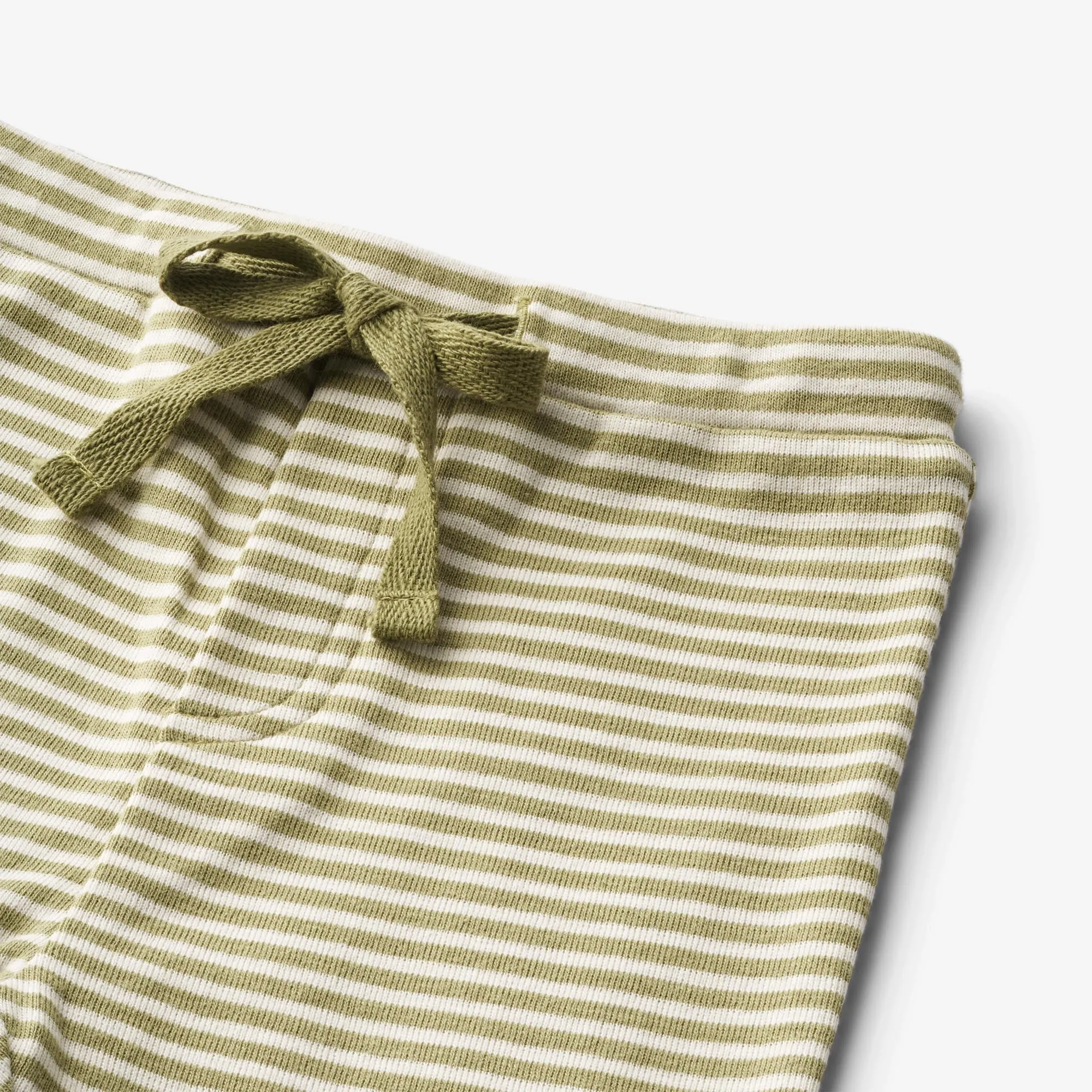 Jersey Pants Manfred - sage green stripe