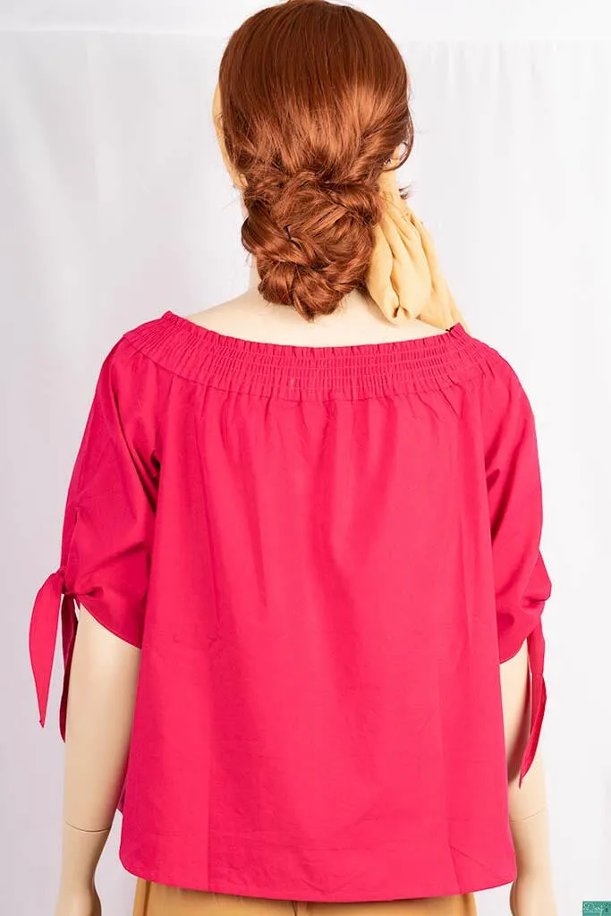 Ladies frilled neck Tops