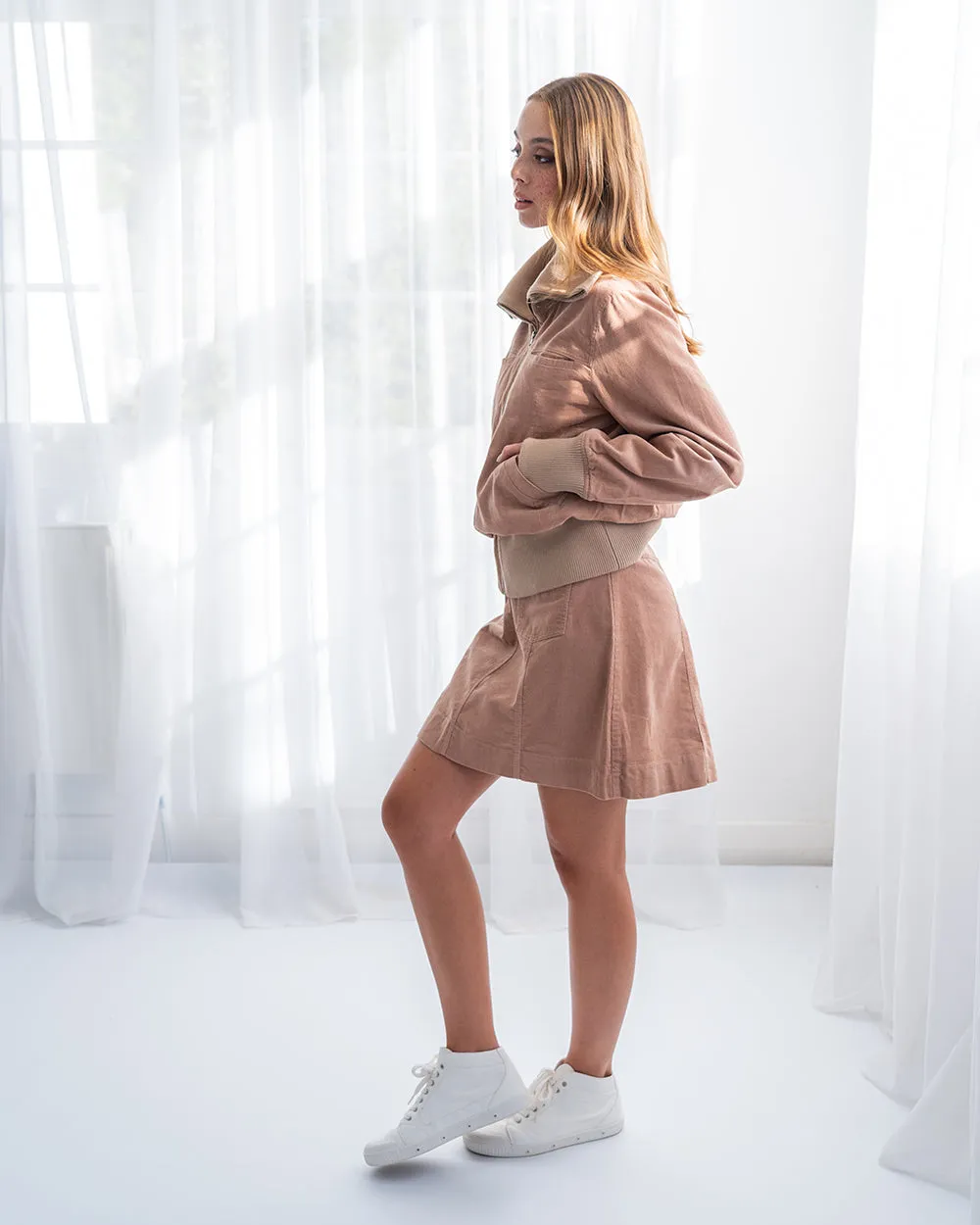 Lincoln Mini Skirt - Camel