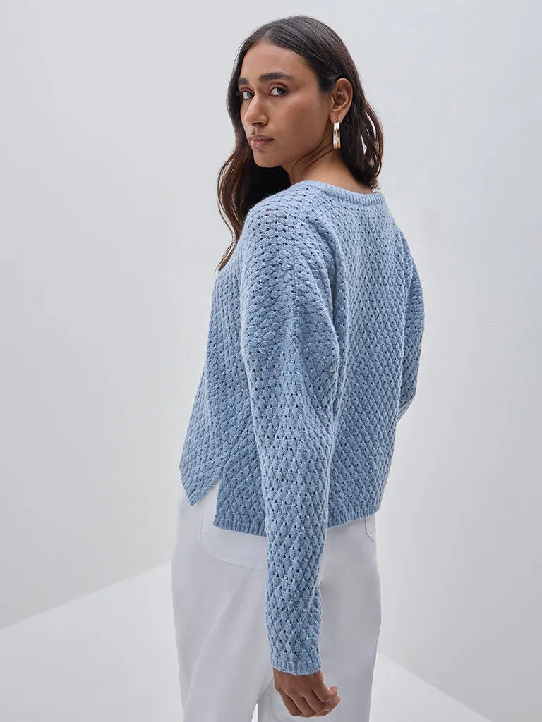 LOV Light Blue Knitted Sweater