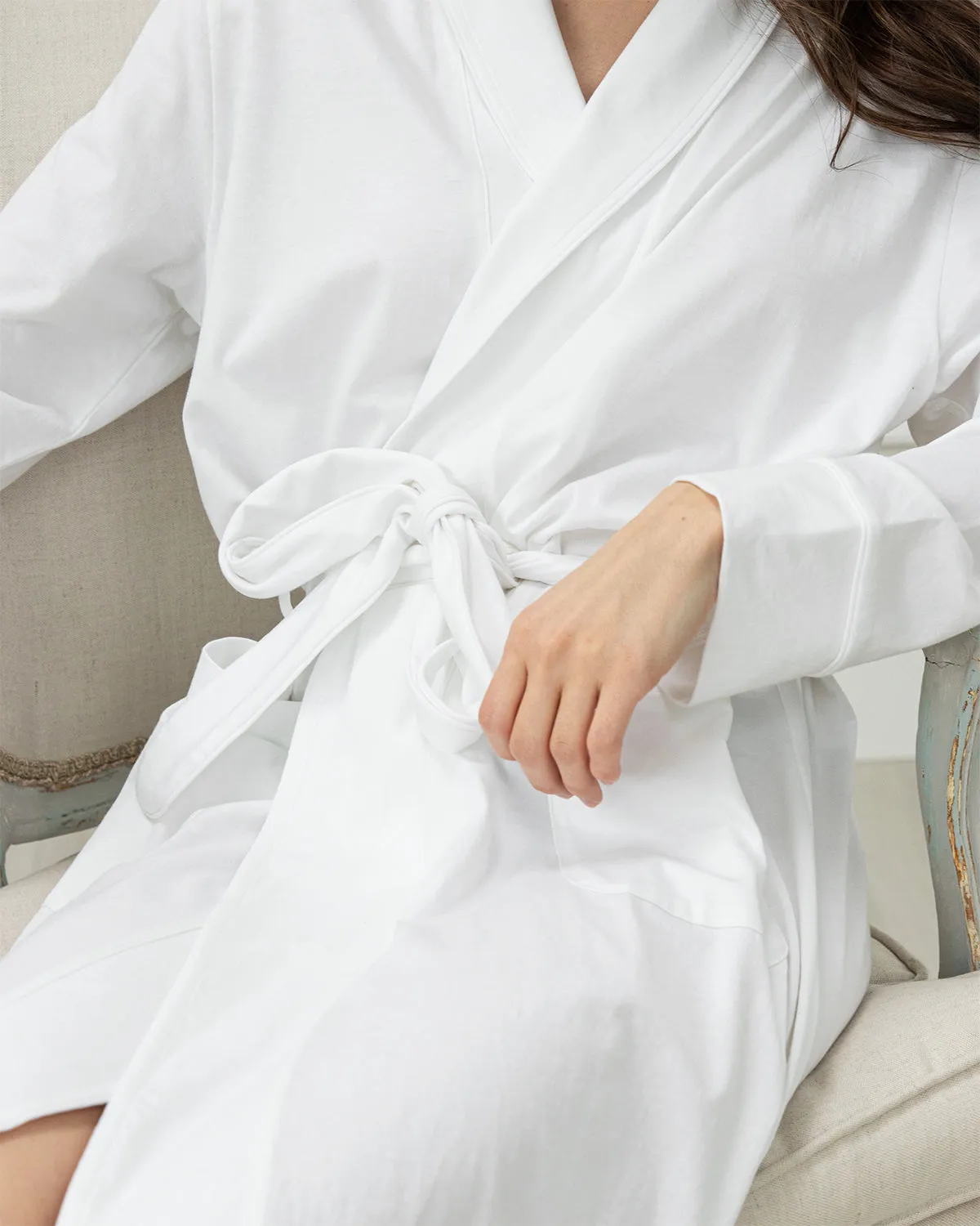 Luxe Pima Cotton Jersey Robe