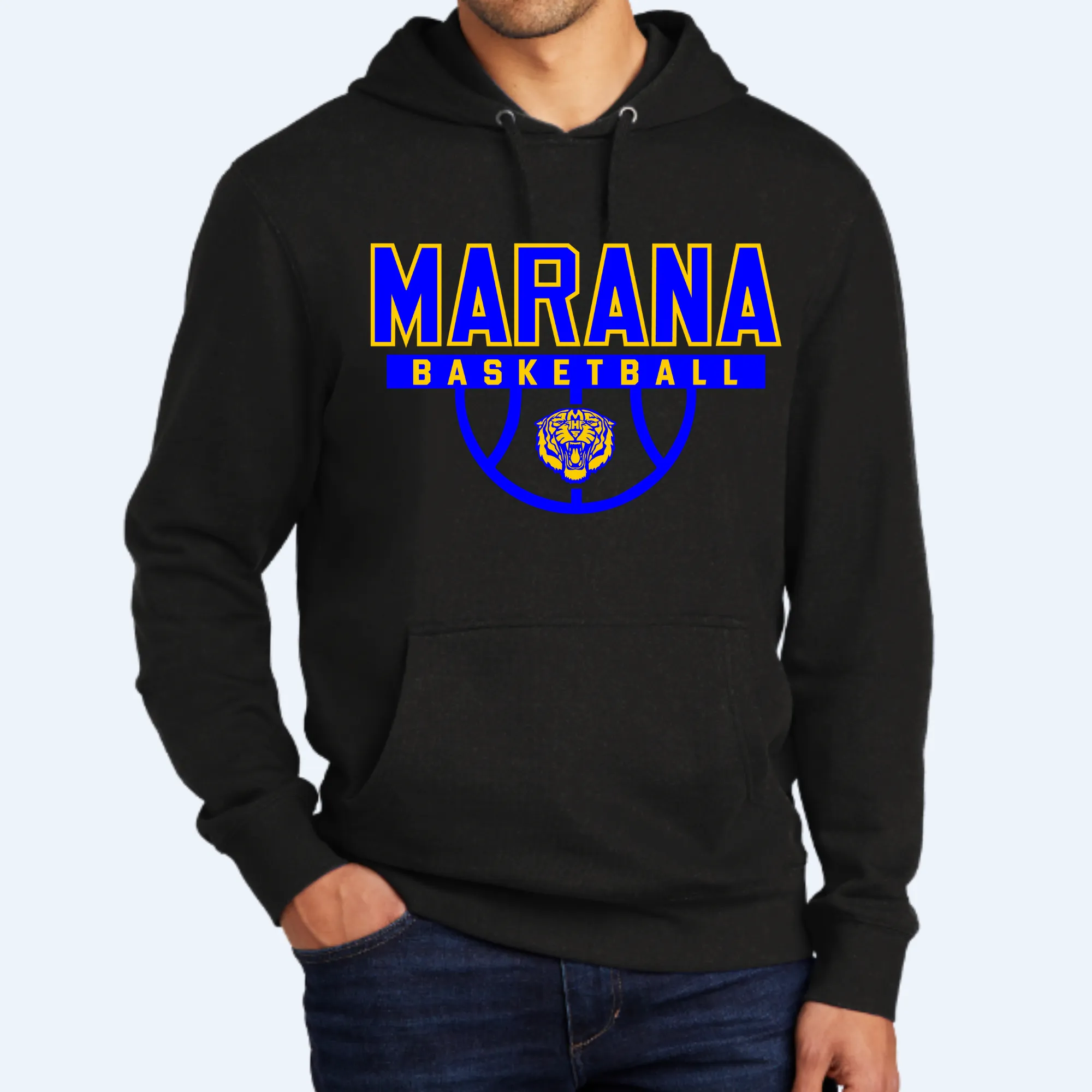 Marana Basketball Attitude Effort Unisex District V.I.T. Super Soft Hoodie