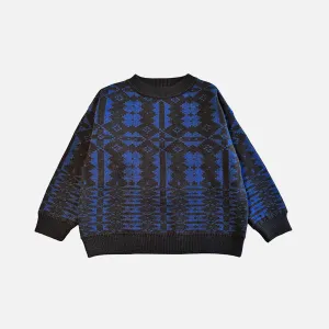 Merino Wool Eryri Pullover - Umder/Denim