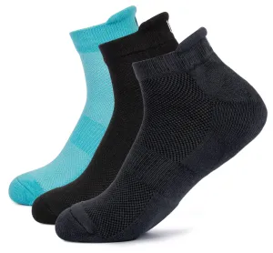 Mush Bamboo Fibre Ultra Soft, Anti Odor, Breathable, Anti Blister Ankle Length Socks for Men & Women for Running, Sports & Gym (Pack of 3)