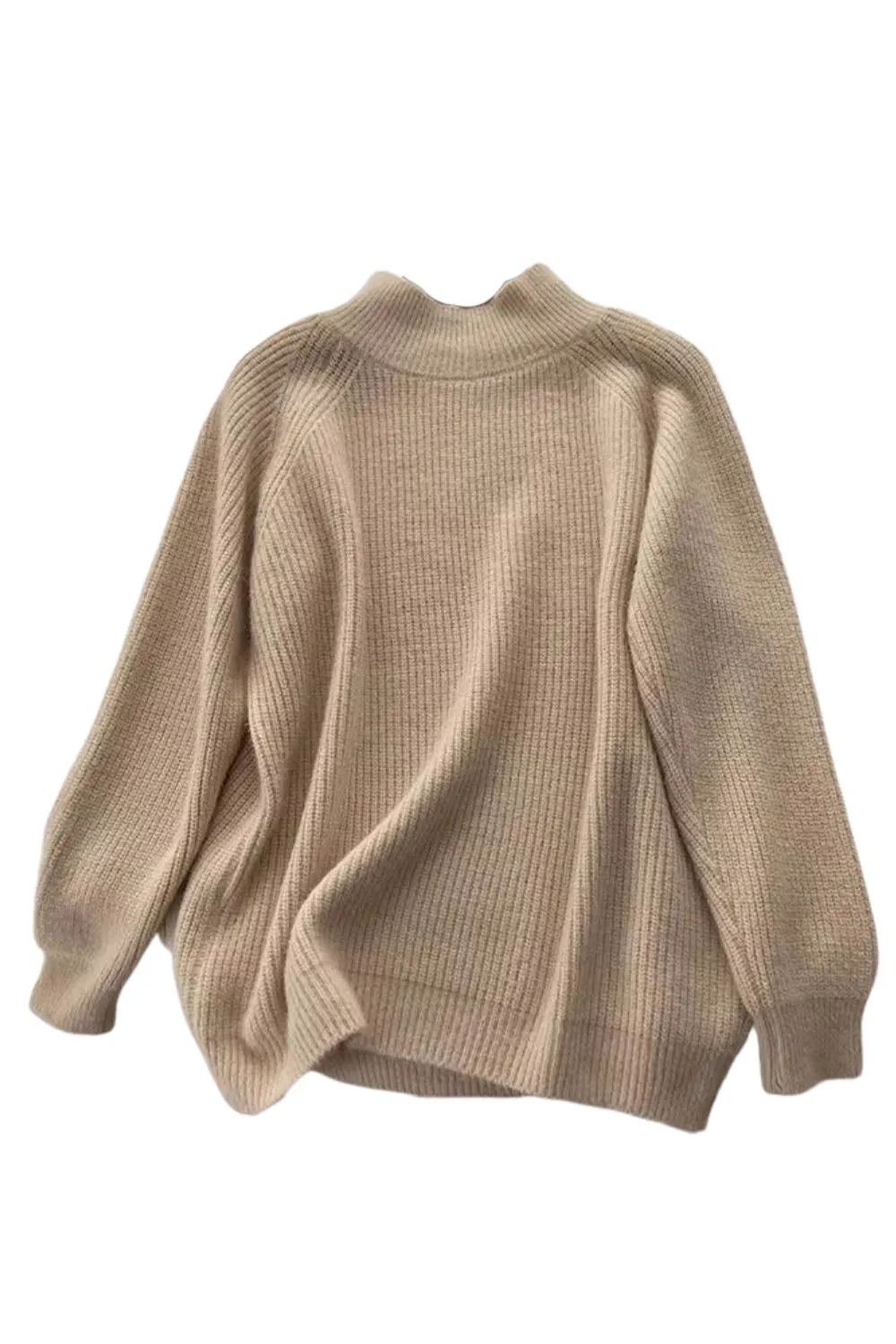 'Oaklyn' Turtleneck Ribbed-Knit Sweater (3 Colors)