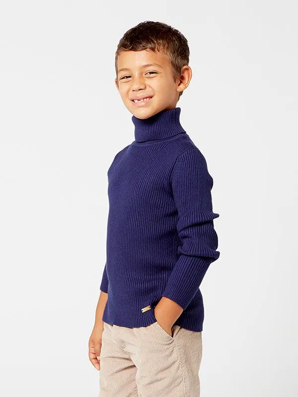 One Friday Navy Blue Turtleneck Warmer