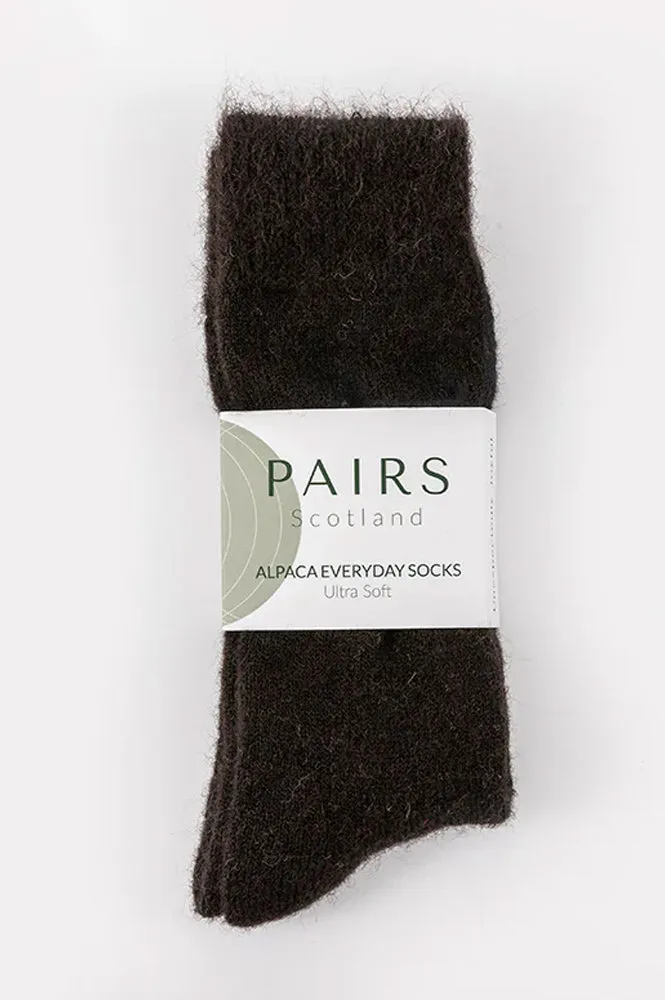 Pairs Ultra Soft Alpaca Everyday Charcoal Socks