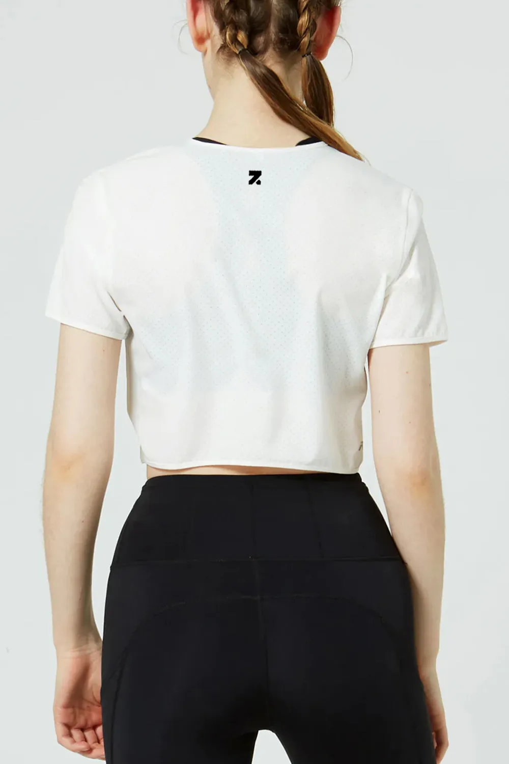 Penelope White Crop Top