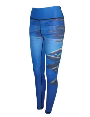 Porpoises Ocean Print Patterned All Sport Leggings