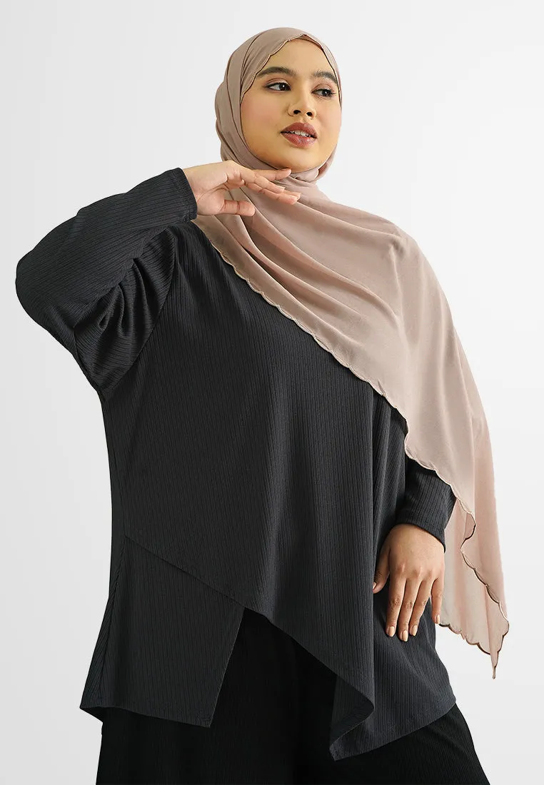 Quita DEMURE Asymmetrical Long Sleeve Top