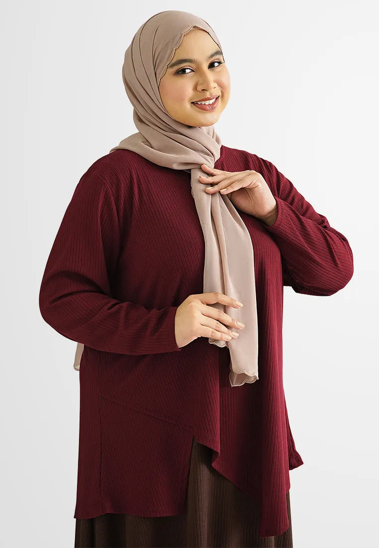 Quita DEMURE Asymmetrical Long Sleeve Top