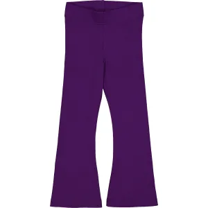 Ribbed flare pants- sonic purple