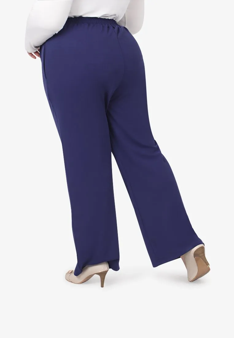 Ronni Demure Straight Leg Pants - Dark Blue