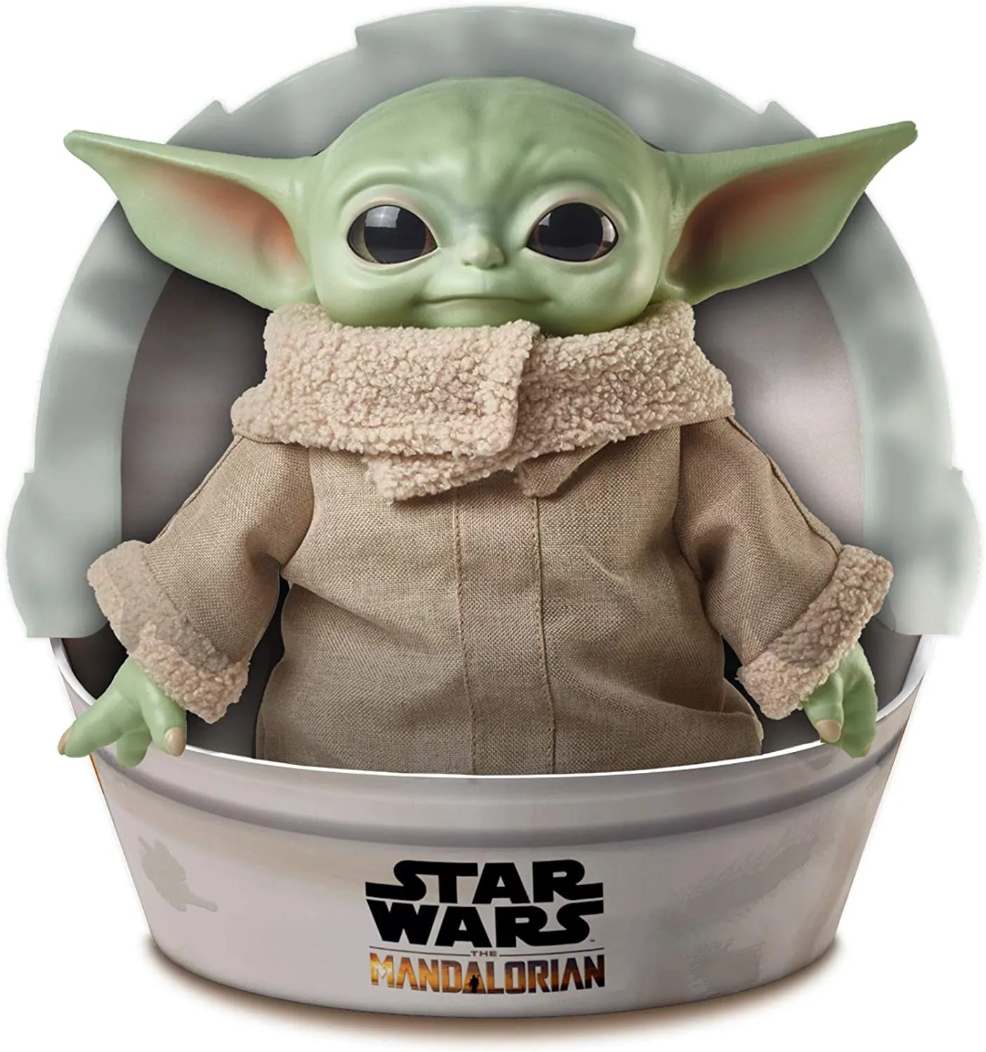 Star Wars The Child Plush Toy 11-Inch Small Yoda-Like Soft Figure from The Mandalorian, Green