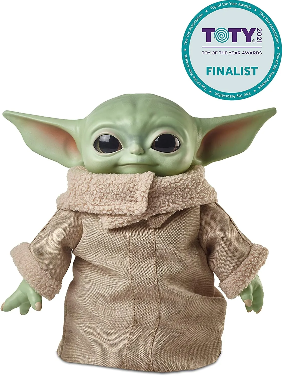 Star Wars The Child Plush Toy 11-Inch Small Yoda-Like Soft Figure from The Mandalorian, Green