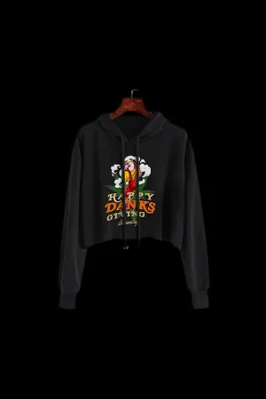 StonerDays Happy Danksgiving Crop Top Hoodie