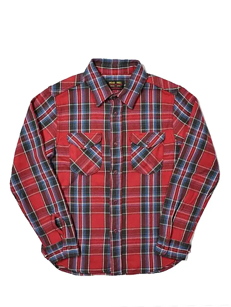 UES Clothing 502352 Heavy Flannel Shirt Red