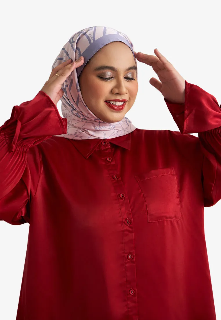 Valentia Elegant Party Satin Shirt