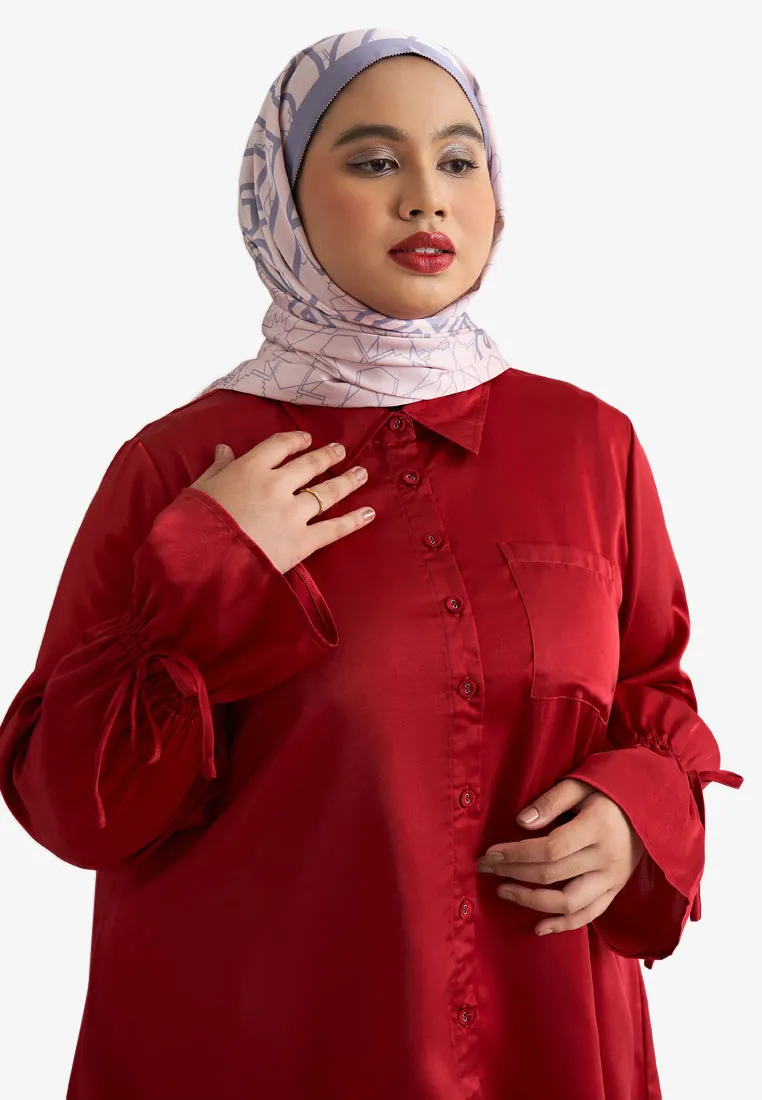 Valentia Elegant Party Satin Shirt