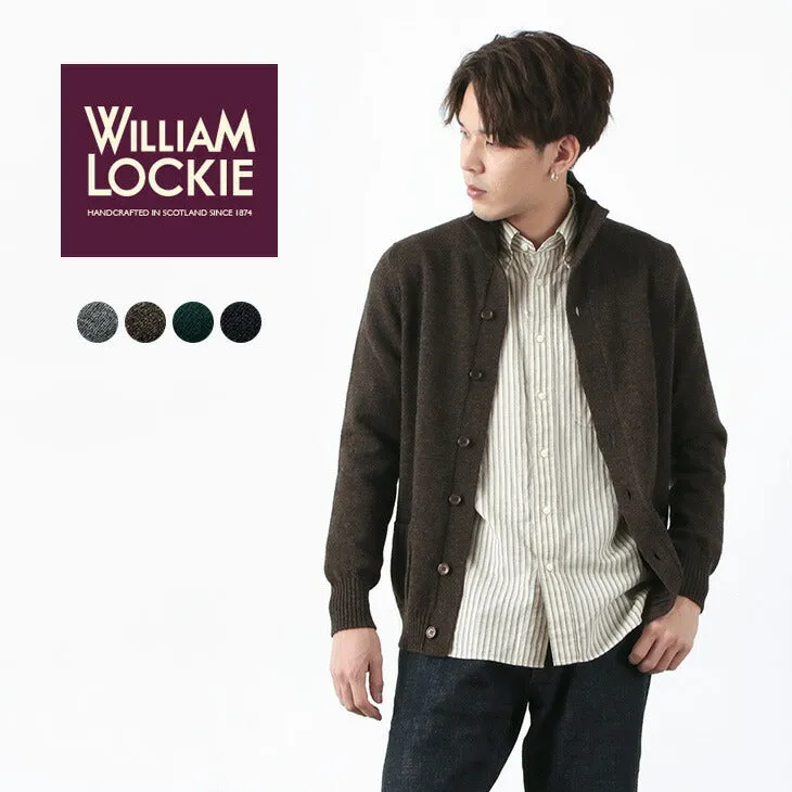 WILLIAM LOCKIE / Lambs Wool Turtleneck Cardigan